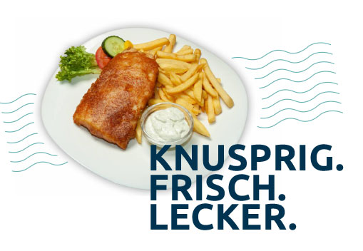backfisch-slogan Knusprig Frisch Lecker