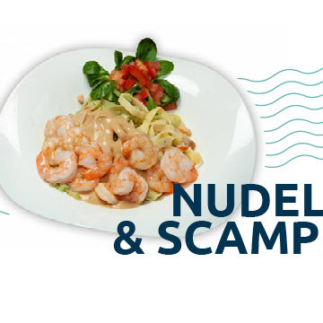 Nudeln-Scampis